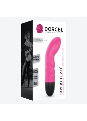 Вібратор Expert G 2.0 Magenta для точки G, що перезаряджається Dorcel (254734207)