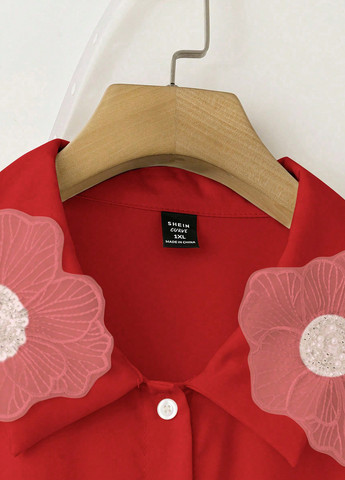 Бордова блуза SHEIN