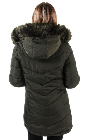 Оливковая (хаки) зимняя куртка Elle