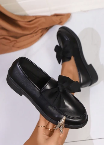 SHEIN Туфлі лофери чорний з штучна шкіра, китай — демісезон (316137580)