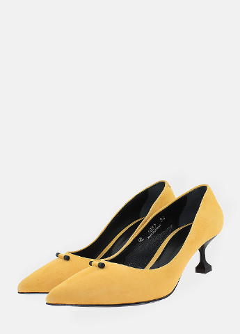 Желтые женские туфли украинские - фото