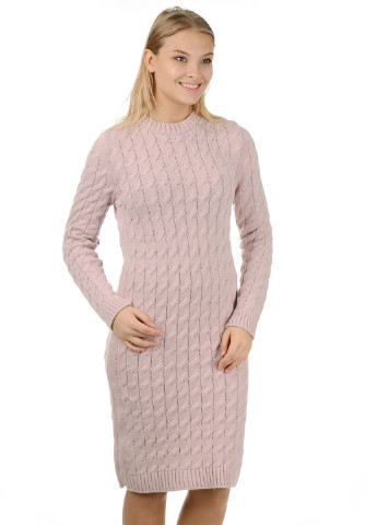 Бледно-розовое кэжуал платье Loran