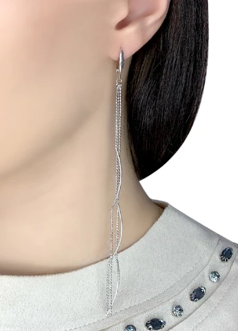 Сережки Silver Flame (132949726)