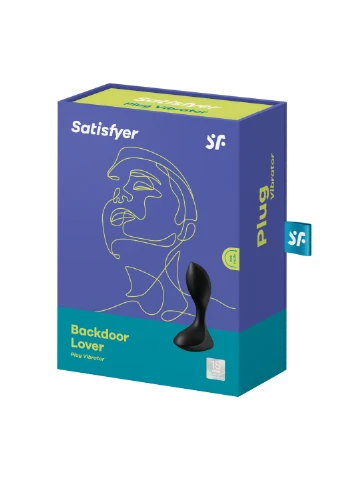 Анальна пробка с вібрацією Backdoor Lover колір: чорний (Німеччина) Satisfyer (255171985)