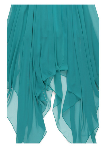 Бирюзовое праздничный, кэжуал платье клеш Nazarenogabrielli однотонное