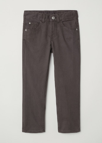 Серые демисезонные регюлар фит джинсы H&M