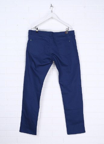 Синие кэжуал демисезонные брюки Massimo Dutti