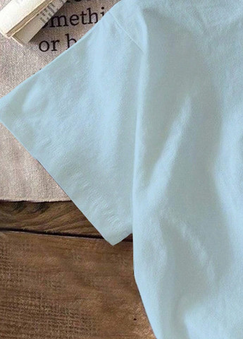 Голубая летняя футболка SHEIN