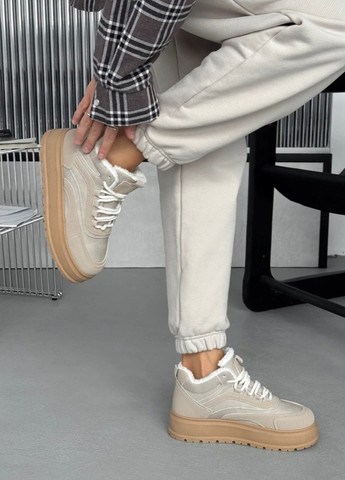 Кроссовки Bashili бежевые зима (365452521)