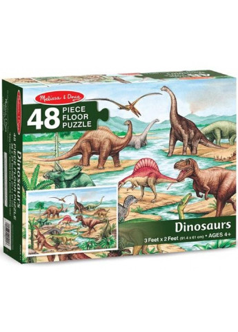 Пазл Мега "Динозавры", 48 элементов (MD10421) Melissa&Doug (249984433)