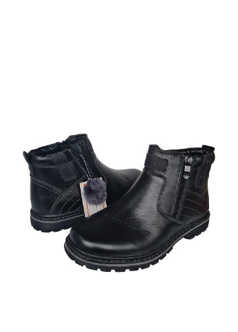 Черные кэжуал зимние ботинки KangFu