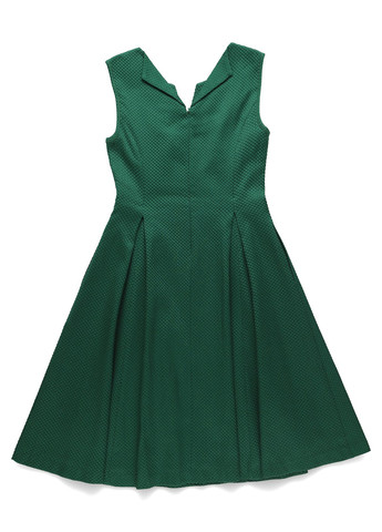 Изумрудное кэжуал платье клеш, в стиле ампир MINT&BERRY однотонное