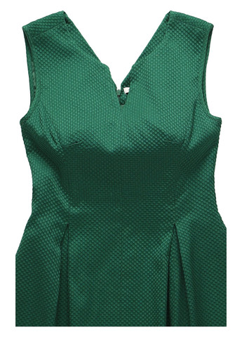 Изумрудное кэжуал платье клеш, в стиле ампир MINT&BERRY однотонное