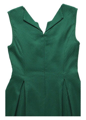 Изумрудное кэжуал платье клеш, в стиле ампир MINT&BERRY однотонное