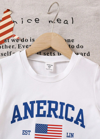 Белая летняя футболка SHEIN