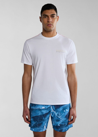 Белая футболка Napapijri