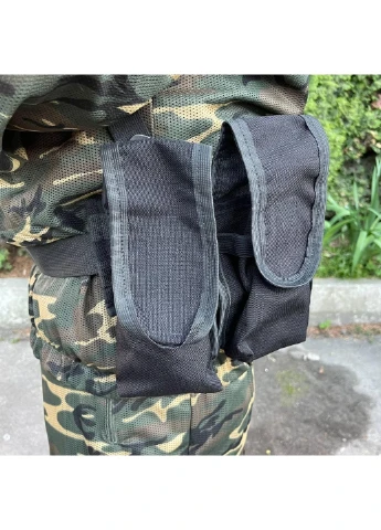 РПС система MOLLE + підсумки 6601 ЗСУ (ЗСУ) Розвантажувальна поясна система чорна Power (254440492)