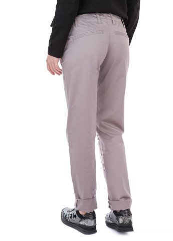 Серые кэжуал демисезонные прямые брюки Marc Aurel