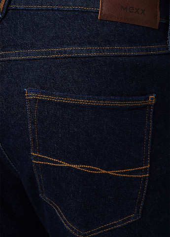 Темно-синие демисезонные зауженные джинсы Mexx