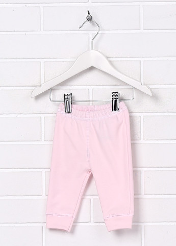 Бледно-розовые домашние демисезонные брюки Baby Art
