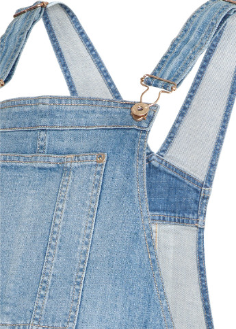 Комбінезон для вагітних H&M комбінезон-шорти однотонний блакитний джинсовий