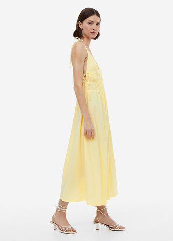 Жовтий кежуал сукня сукня-комбінація H&M однотонна