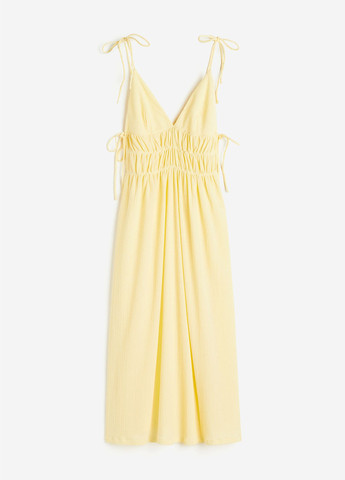 Желтое кэжуал платье платье-комбинация H&M однотонное