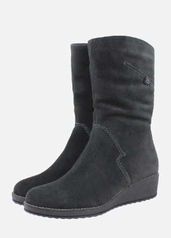 Зимние ботинки rr4397-11 серый Romax из натуральной замши