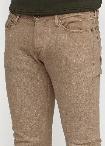 Джинси H&M завужені однотонні хакі джинсові