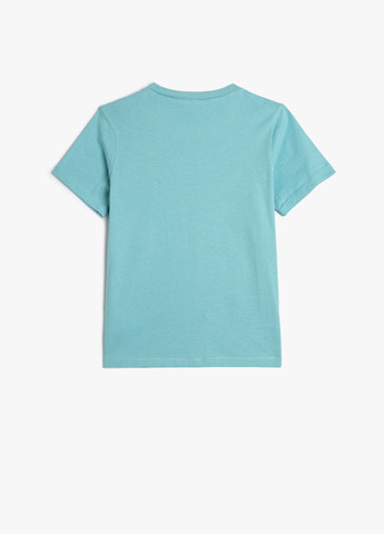 Голубая летняя футболка KOTON