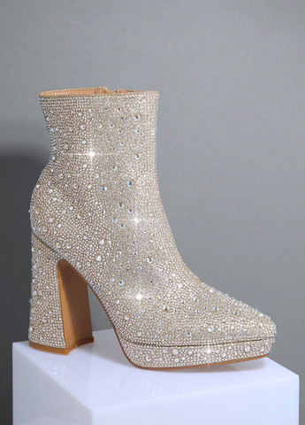 Сіро-бежеві демісезонна ботильйони SHEIN