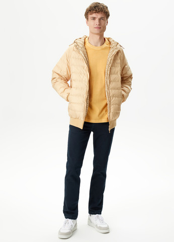 Бежева демісезонна куртка двостороння Lacoste