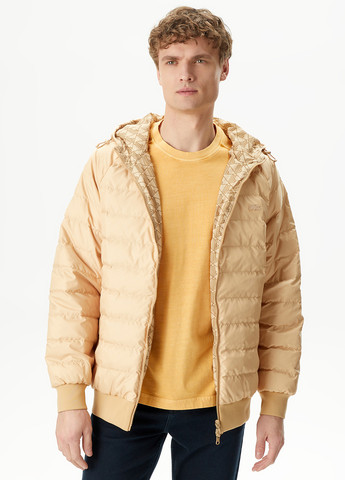 Бежева демісезонна куртка двостороння Lacoste