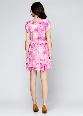 Розовое кэжуал платье Juicy Couture с цветочным принтом
