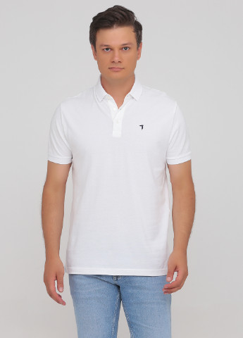 Белая футболка-поло для мужчин Trussardi однотонная
