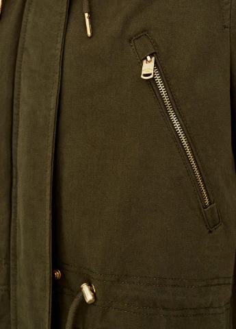 Темно-зелена куртка зима,болотний, Pull & Bear