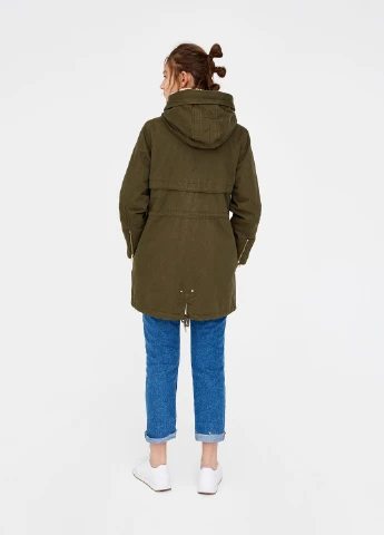 Темно-зелена куртка зима,болотний, Pull & Bear