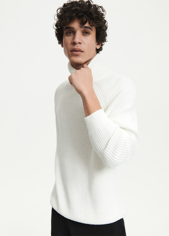 Белый демисезонный свитер Reserved