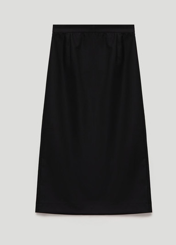 Черная кэжуал однотонная юбка JUL