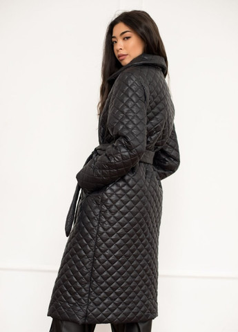 Чорна демісезонна куртка куртка-пальто No Brand