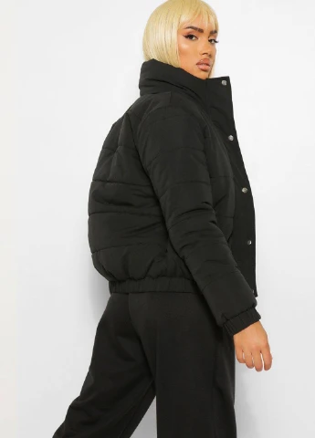 Черная демисезонная куртка Boohoo