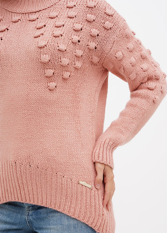 Пудровый демисезонный свитер Sassofono