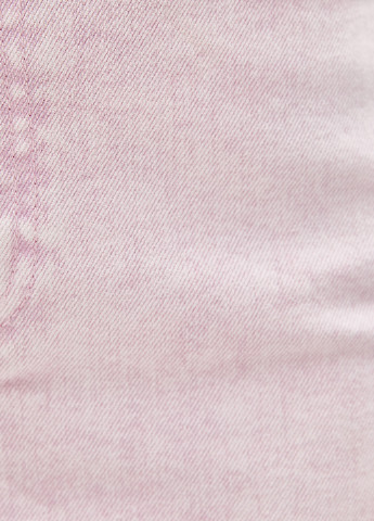 Розовая джинсовая однотонная юбка Bershka карандаш
