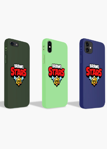 Чохол силіконовий Apple Iphone 8 plus Лого Бравл Старс (Logo Brawl Stars) (6154-1000) MobiPrint (219284344)