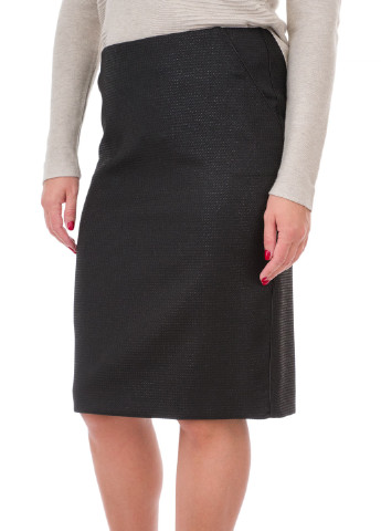 Черная офисная однотонная юбка Gardeur карандаш