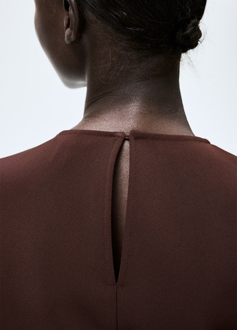 Бурштинова кежуал сукня H&M однотонна