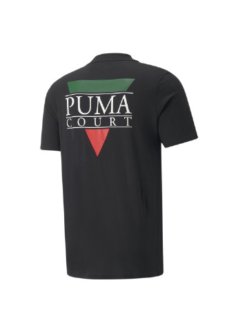 Чорна футболка tennis club graphic men's tee Puma