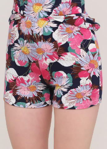 Комбинезон Fashion news комбинезон-шорты цветочный комбинированный кэжуал полиэстер, трикотаж