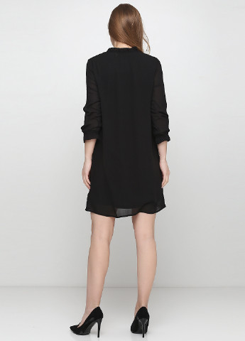 Черное кэжуал платье на подкладе H&M однотонное
