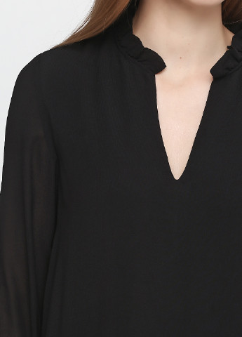 Черное кэжуал платье на подкладе H&M однотонное